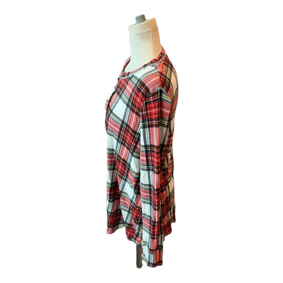 Show me your Mumu tunic plaid top size large - Picture 3 of 5